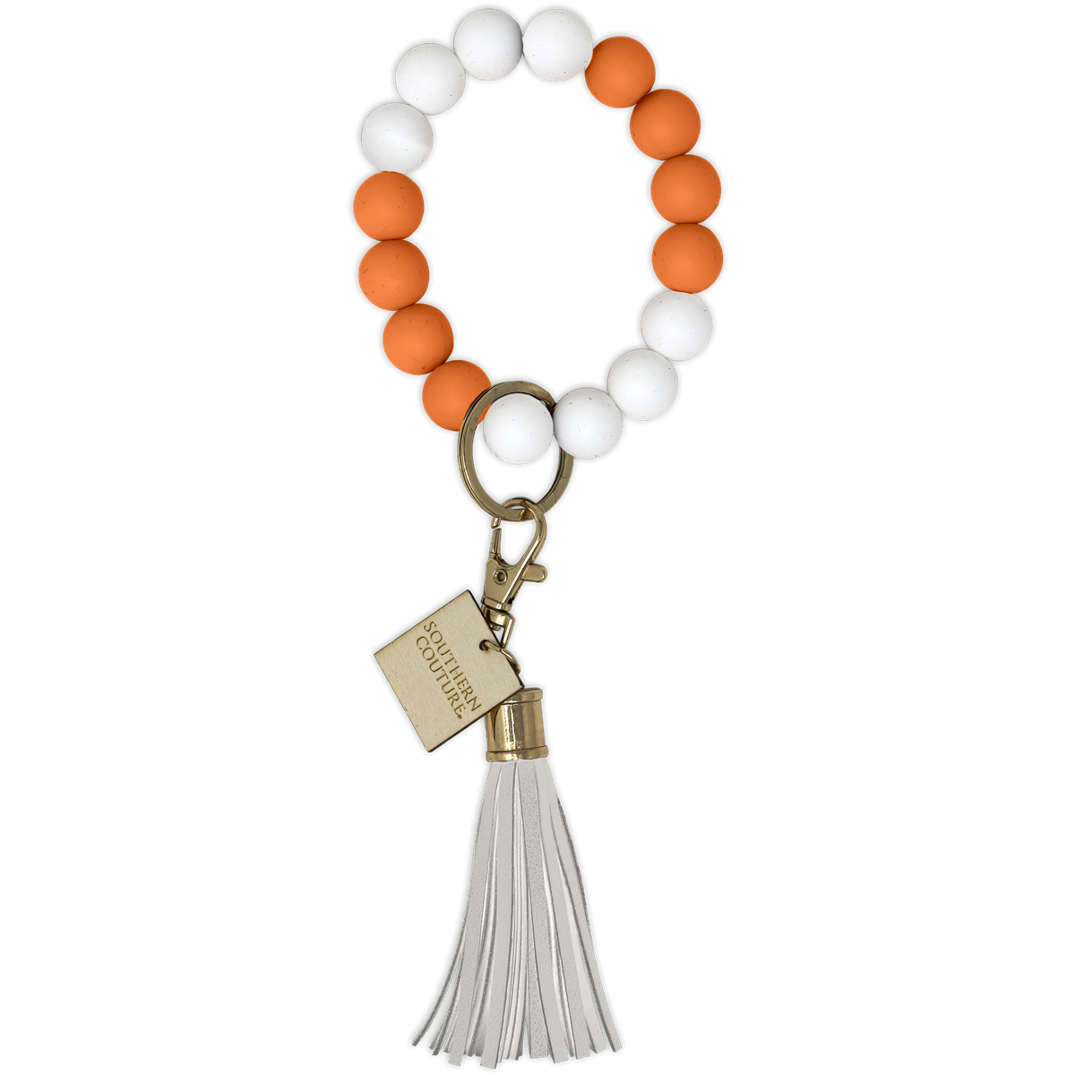 Silicone Beaded Bracelet Key Chain Southern Couture - Multiple Designs