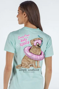 Sandy Paws Salty Kisses - Mint - Short Sleeve Tee - #SIMPLYSOUTHERN